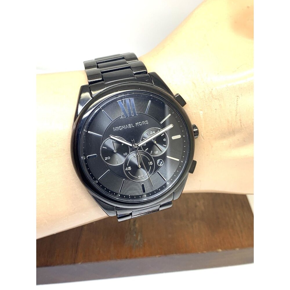Michael Kors Men's Watch MK8993 Quartz Chronograph Black Dial Stainless Steel - Picture 12 of 15